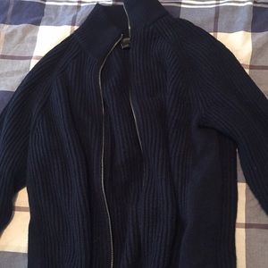 Full-zip dress sweater